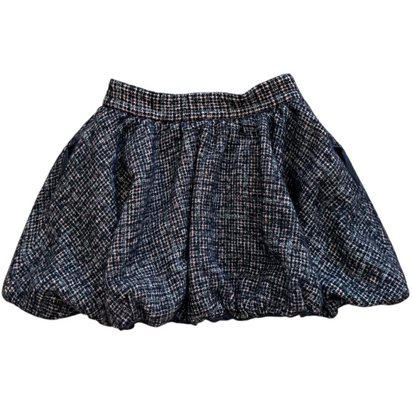 Jill Stuart Tweed Bubble Black,Red and White Mini Skirt with Button Front - Picture 5 of 11